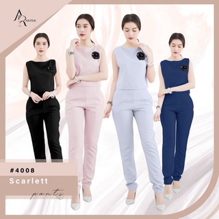 ARINDA Scarlett Pants 4008 : กางเกงขาเดฟ เอวสูง