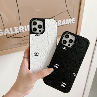 【Joint name flower】CASETiFY Case iPhone 11 12 iPhone 7 8 Plus X XR XS MAX 11 12 pro Max SE 2020  Ins  Painting Soft TPU Silicone Shockproof  Case Cover