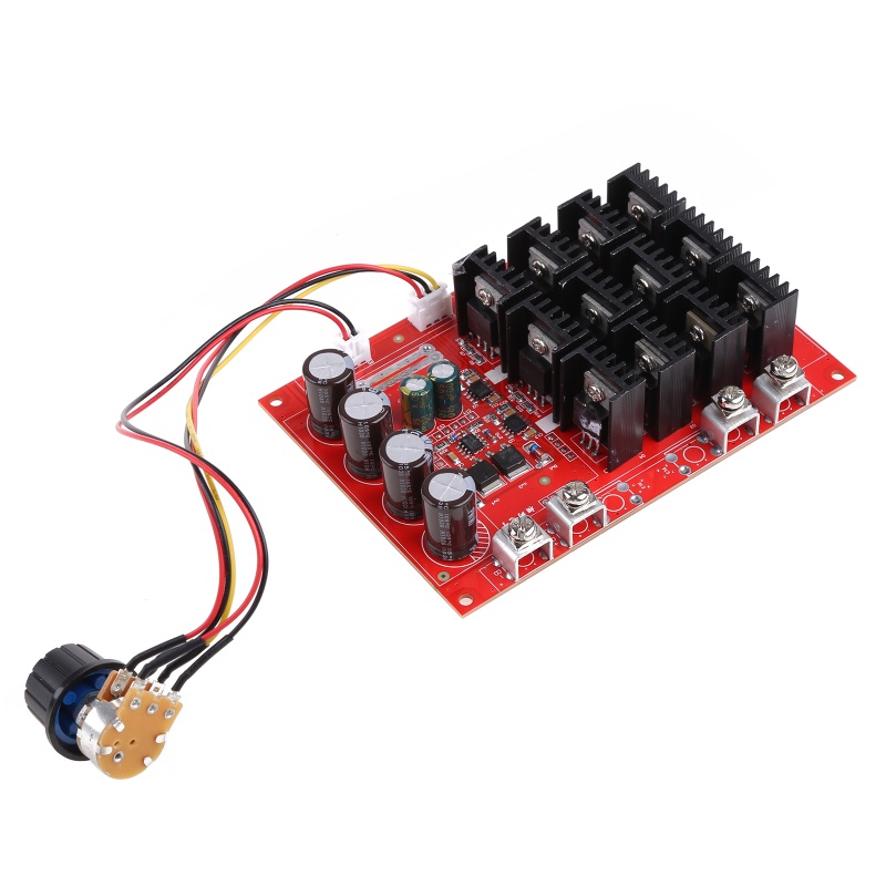 Winu สําหรับ DC 10-50V 60A มอเตอร์ควบคุมความเร็ว PWM HHO RC Controller 3000W MAX 12V 24V 48