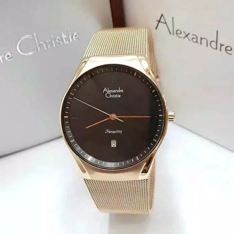 Alexandre Christie นาฬิกาข้อมือ สําหรับผู้ชาย AC8571 AC 8571 | ของแท้