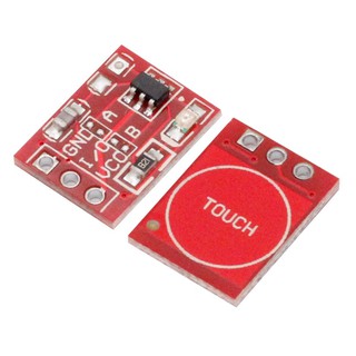 โมดูลสวิตช์สัมผัส TTP223 Touch button Module Capacitor type Single Channel Self Locking Touch switch sensor For Arduino