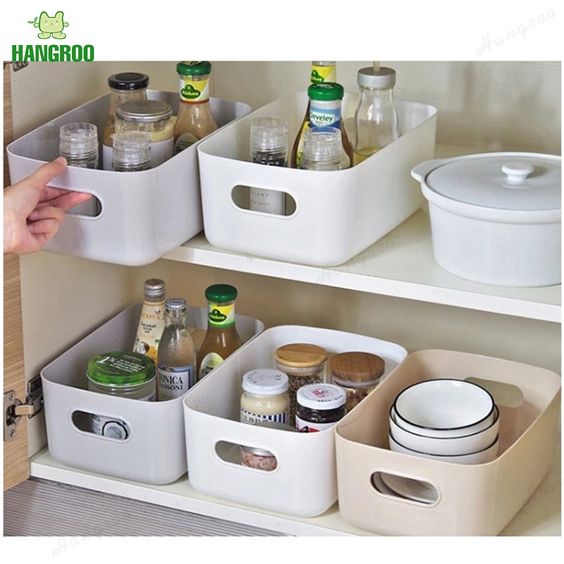 HANGROO I025 ตะกร้าเก็บของ กล่องใส่ของ กล่องเก็บของ กล่องใส่ของอเนกประสงค์ - รูปที่ 4