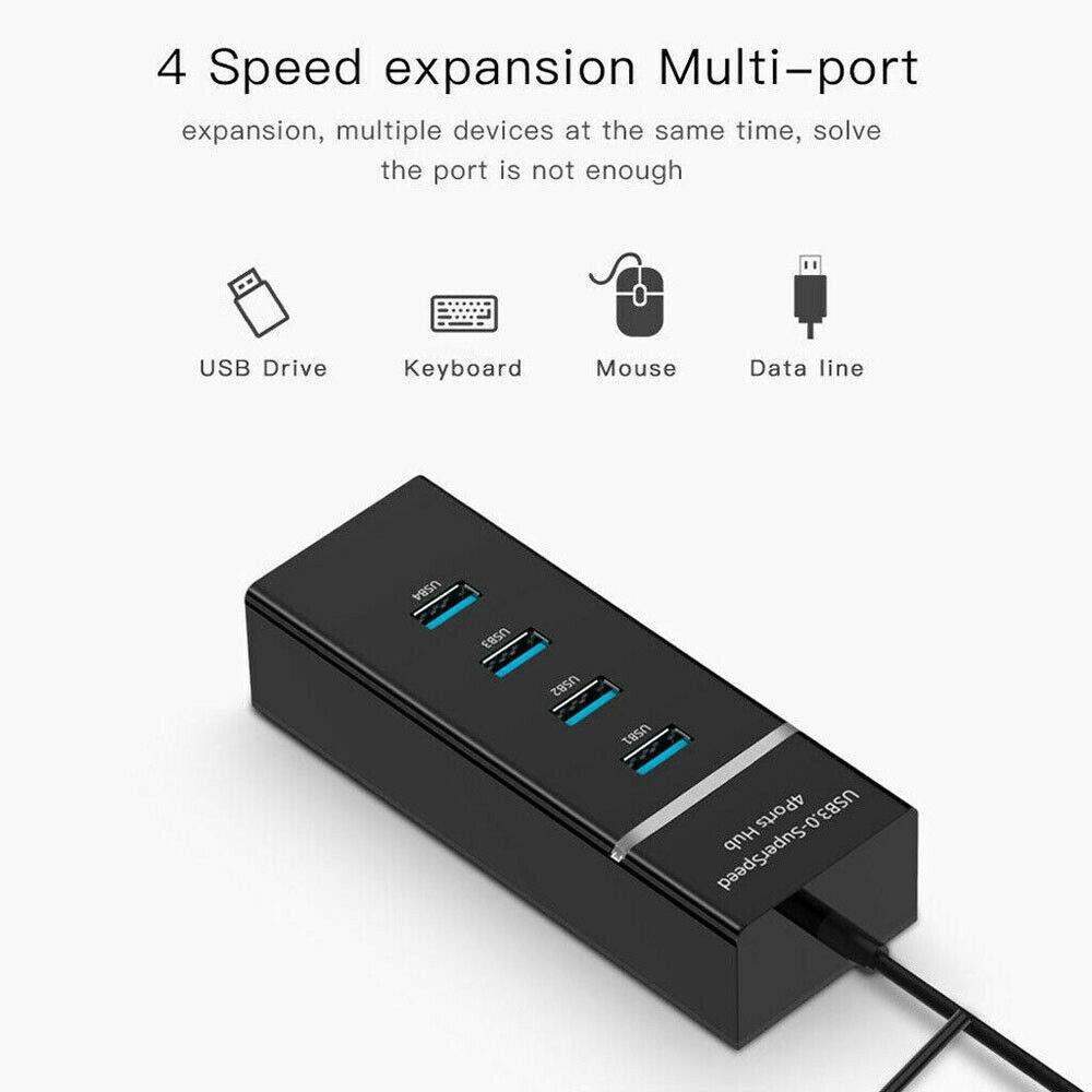 ♦USB Plug HUB 3.0 5G Bps 4-port High-speed High-quality Computer ...