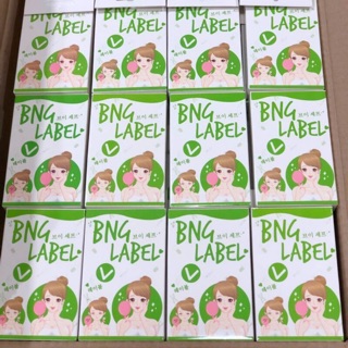 BNGLabel แผ่นสติ๊กเกอร์แปะหน้าเรียว