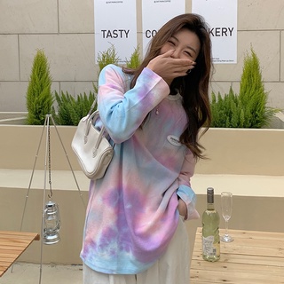 Suxi เสื้อแขนยาวลําลอง พิมพ์ลายตัวอักษร ทรงหลวม เข้ากับทุกการแต่งกาย แฟชั่นฤดูใบไม้ผลิ และฤดูใบไม้ร่วง