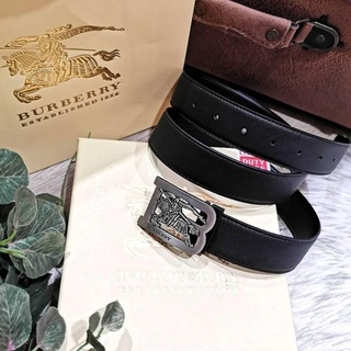 ⭕️⭕️แท้⭕️⭕️ ✨เอาใจหนุ่มๆด้วย New! Burberry Leather Belt VIP Gift With Purchase (GWP) เข็มขัดหนังแท้ดีไซน์สวยหรูคลาสสิคพร