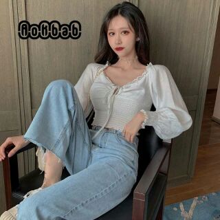 เสื้อผ้าหางกระรอก แต่งสม๊อกรอบแต่งขอบลูกไม้