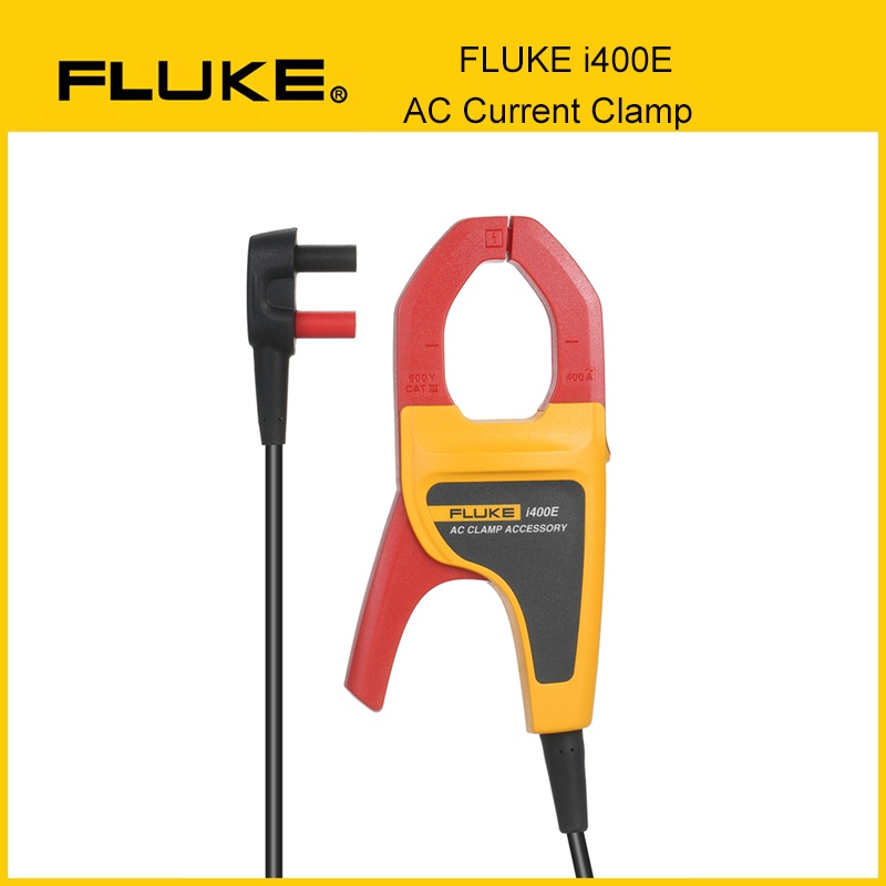 Fluke I400E 400A แคลมป์กระแสไฟ AC พร้อมมัลติมิเตอร์แคลมป์ดิจิตอลแจ็คกล้วยคู่