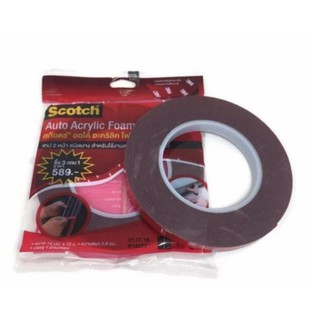 3M Scott เทปกาว2หน้าอะคริลิคโฟมเทป 4229 1 ม้วน 12mm x 10mหนา 0.8 mm