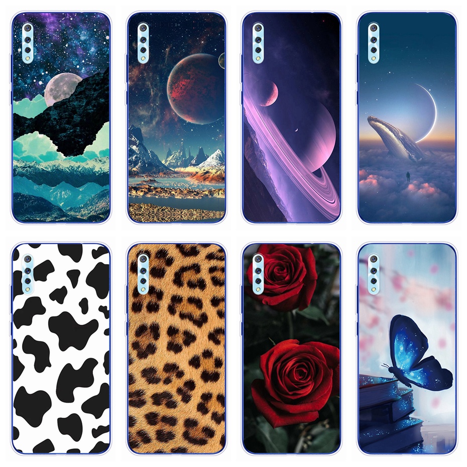 Vivo S1 1907 / Vivo S1 Pro 1920 เคสซิลิโคน TPU เจลลี่ หรูหรา อวกาศ ดาวเคราะห์ ท้องฟ้า วัว พิมพ์ลาย เคสโทรศัพท์