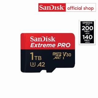 SanDisk Extreme Pro microSDXC 1TB  A2 (SDSQXCD-1T00-GN6MA) ความเร็วสูงสุด อ่าน 200MB/s เขียน 140MB/s