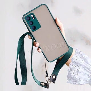 เคสโทรศัพท์ Xiaomi Redmi Note 10 5G 4G / Redmi Note 10 Pro / Redmi Note 10S / Mi POCO M3 Pro Casing with Hand Strap and Neck Rope Camera Lens Protection Luxury Transparent Matte PC Phone Case เคส Redmi Note10 5G Back Cover