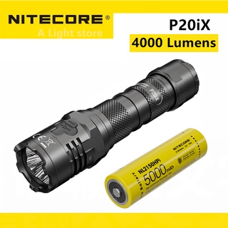 Original Nitecore P20Ix ไฟฉาย Cree Xp-L2 V6 Led 4000 Lumens 221 เมตรชาร์จสาย Usb-C ยุทธวิธี C/W