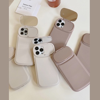 เคสโทรศัพท์มือถือแบบนิ่ม กันรอยกล้อง พับได้ พร้อมที่ตั้งวาง สําหรับ iPhone 14 Pro Max i 13 12 11 Pro Max 14 Plus X XR XS Max