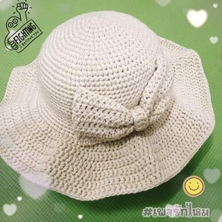 หมวกถัก งานHand made มีทั้งเด็กและผู้ใหญ่ เลือกสีเองได้