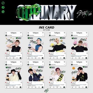 โปสการ์ด PVC กันน้ํา ลาย Stray Kids ODDINARY สําหรับเด็ก จํานวน 8 ชิ้น ต่อชุด