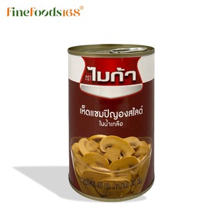 ไมก้า เห็ดแชมปิญองสไลด์ในน้ำเกลือ 400 กรัม Mica Sliced Champignon Mushroom in Brine 400 g.