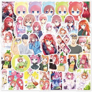 สติกเกอร์ The Quintessential Quintuplets สําหรับติดตกแต่งรถจักรยานยนต์ สเก็ตบอร์ด แล็ปท็อป กระเป๋าเดินทาง 50 ชิ้น