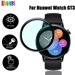 ฟิล์มกันรอยหน้าจอ ขอบโค้ง 3D สําหรับ Huawei Watch GT3 46 มม. 42 มม. Huawei GT 3