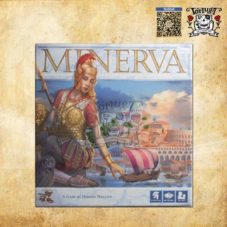 Minerva เกมส์สร้างเมือง เกมส์ครอบครัว เล่นง่าย วางแผ่นtile boardgame