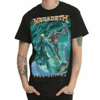 เสื้อคู่ - ขายร้อนเสื้อยืดคลาสสิกMegadethซุปเปอร์COLLIDERVICRATTLEHEADNWTของแท้อย่างเป็นทางการFBpch