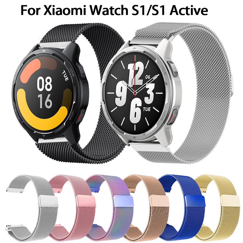 สาย xiaomi watch s1 active สายรัดสเตนเลส สำหรับ Xiaomi Watch S1 S1 Active สมาร์ทวอทช์