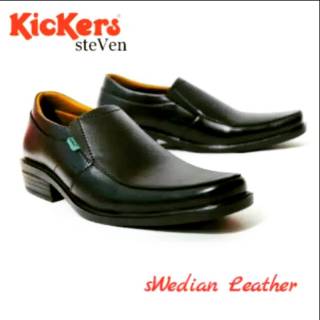 รองเท้า Pantofel KICKERS STEVEN สีดํา สําหรับผู้ชาย ใส่ทํางาน สํานักงาน