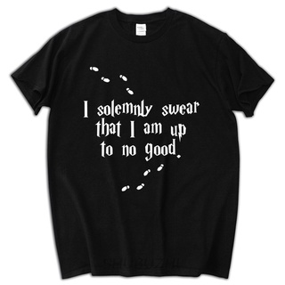 [COD]เสื้อยืดลําลอง ผ้าฝ้าย แขนสั้น พิมพ์ลาย I Solemnly Swear That I Am Up To No Good แฟชั่นฤดูร้อน สําหรับผู้ชาย