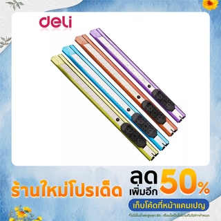 คัตเตอร์เหล็กคละสี (4สี) DELI 2066