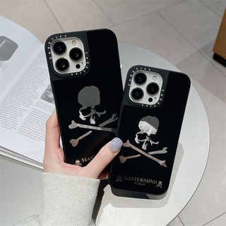 Casetify เคสโทรศัพท์มือถือ TPU กันกระแทก ลาย MASTERMIND WORLD พร้อมกระจก สําหรับ iPhone 13 Pro MAX 12 11 Pro MAX XR X XS MAX 6 7 8 Plus SE2020 13 12 Mini