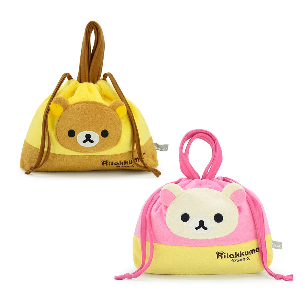 Rilakkuma ลิขสิทธิ์แท้ ตุ๊กตา กระเป๋าถือ กระเป๋าหูรูด ริลัคคุมะ ( Rilakkuma ) / โค ริลัคคุมะ ( Ko Ri