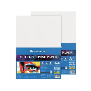 กระดาษ กระดาษร้อยปอนด์ A4 Renaissance กระดาษวาดเขียน แบบหยาบ 200G