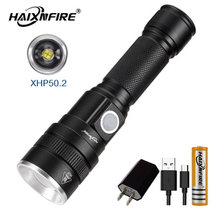 HaixnFire H40 ไฟฉาย xhp 50 . 2 ซูมได้กันน้ําสําหรับตั้งแคมป์