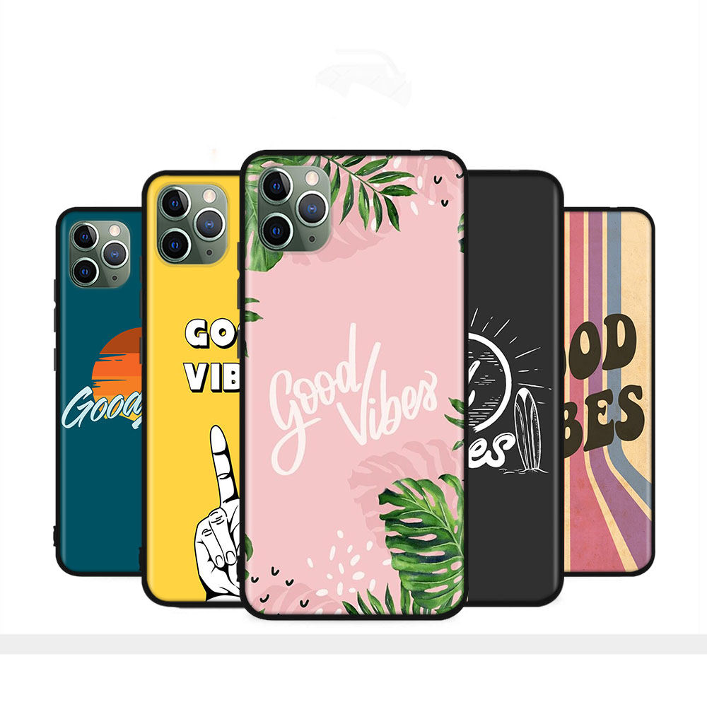 H-66 Good Vibes เคสซิลิโคนอ่อนนุ่มปลอกเข้ากันได้สําหรับ OPPO Find F17 F9 F19 X3 F7 Neo Lite Pro