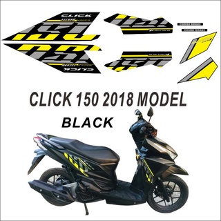 สติ๊กเกอร์ติดรถมอเตอร์ไซค์ Honda Click 150 สติ๊กเกอร์ไวนิลทั้งตัว 1Set