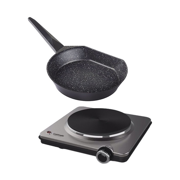 CUIZIMATE กระทะDiecati24 แถมเตาหัวเดี่ยว