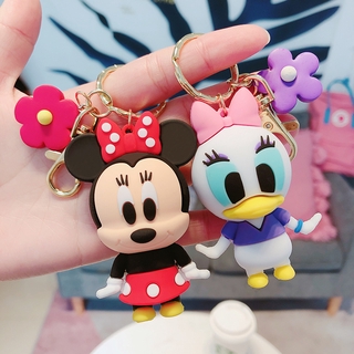 [Ready Stock]Mickey Minnie Donald Duck Pooh Stitch Cute Keychain