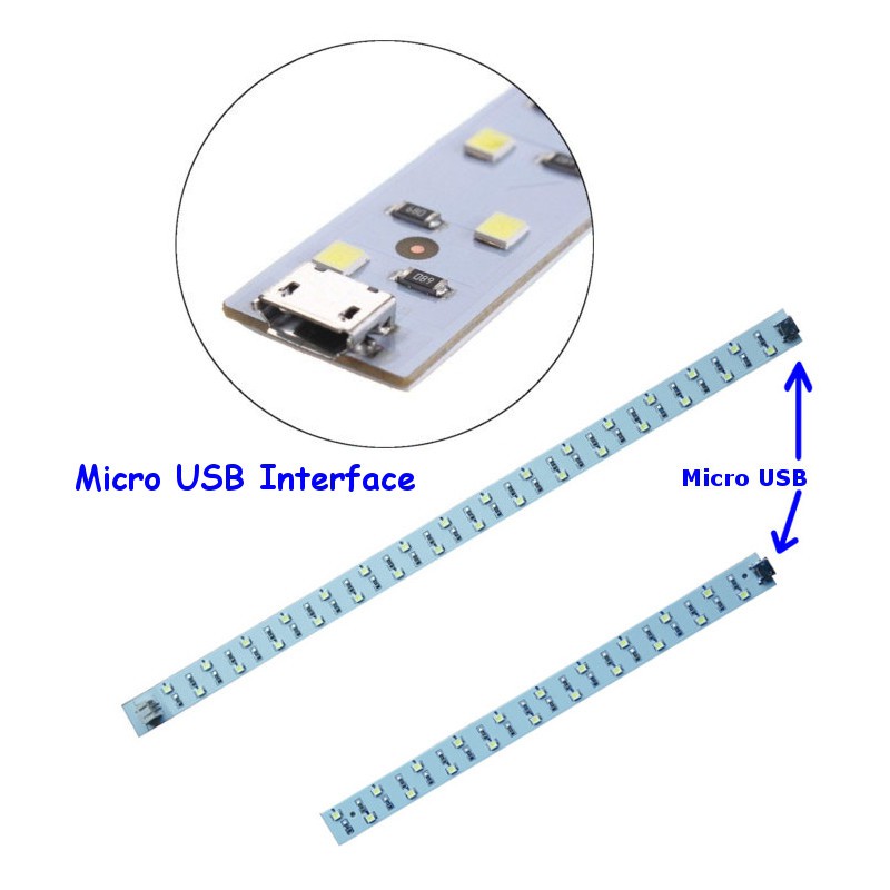 Micro USB LED Bar แผงไฟ LED 6500K for Studio Box Tent