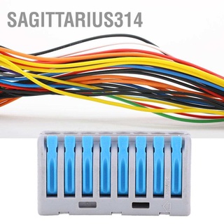 Sagittarius314  👍บล็อกขั้วต่อสายไฟ Pct-218 เข้า 1 ออก 7 50 ชิ้น