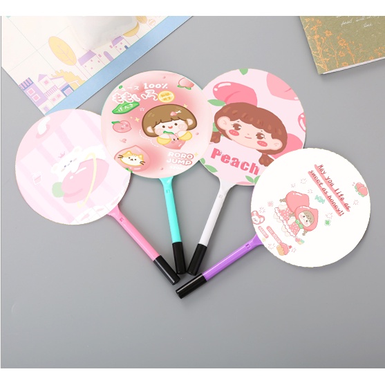 BQI17a ปากกาลูกลื่นสีพีชการ์ตูนน่ารัก