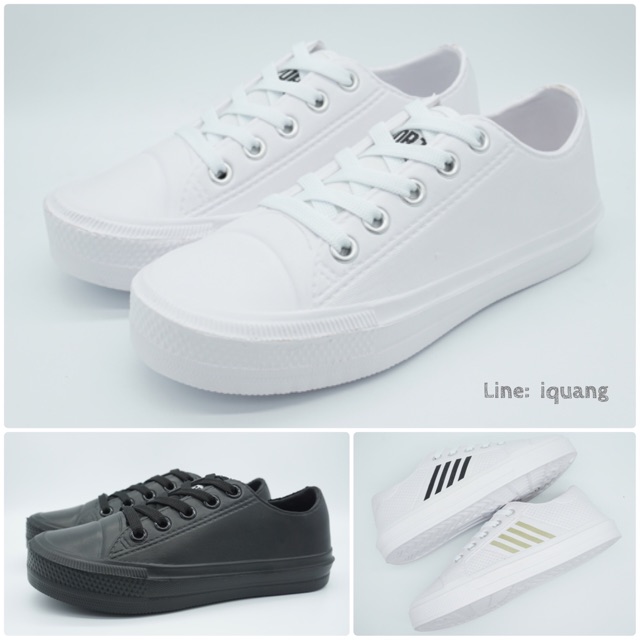 รองเท้ากันน้ำ ใส่ได้ทุกโอกาส​ ทำงาน​ เรียน​ เที่ยวเล่น​ เบามาก ใส่สบายเท้ามาก 36-41 ใส่ได้ทั้งชายหญิง Red Apple TK1601