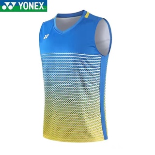 Yonex เสื้อกล้าม แขนกุด แบบแห้งเร็ว สําหรับผู้ชาย และผู้หญิง เหมาะกับการเล่นแบดมินตัน