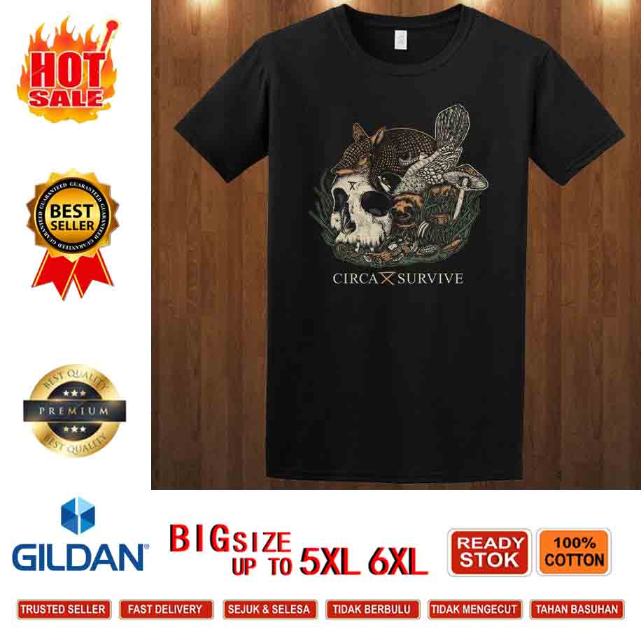 Chonghaijia Xs-6Xl Big Circa Survive Indie Rock Anthony Green Saosin ใหม่เสื้อคอกลมสําหรับผู้ชาย