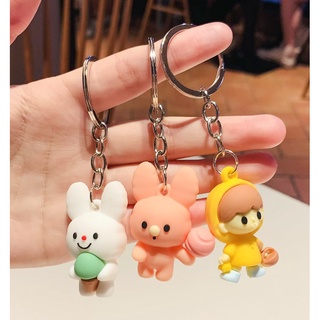 พวงกุญแจตุ๊กตา ซิลิโคน การ์ตูน น่ารัก Keychain ห้อยกระเป๋า