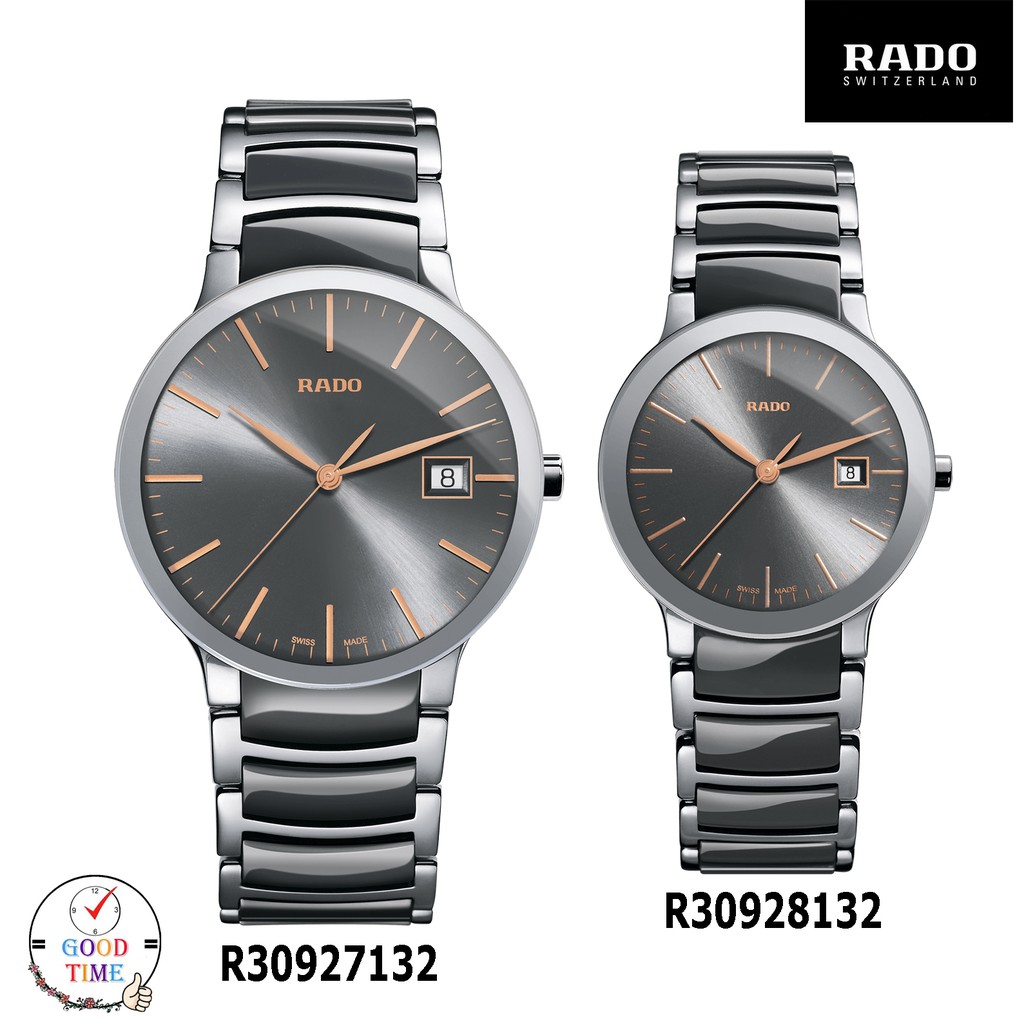 Rado Centrix Quartz นาฬิกาข้อมือชาย,หญิง รุ่น R30927132,28132 สายสแตนเลสแท้