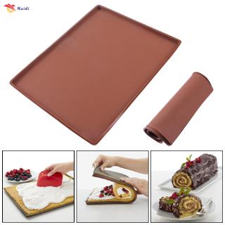 Silicone Baking Mat Non-stick Cake Swiss Roll Pastry Tool Muffin Tray Macaron Pad Oven Safety