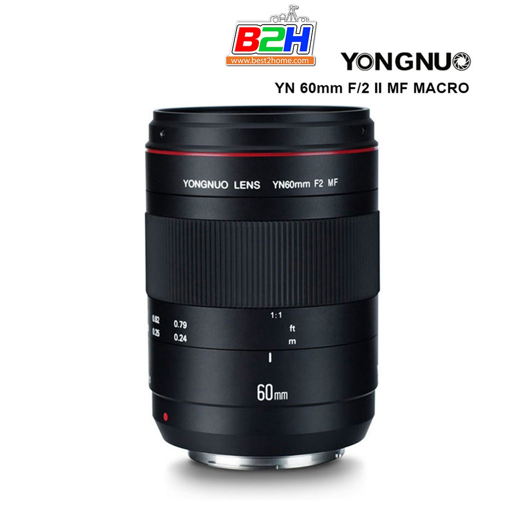 Yongnuo YN 60mm f/2 MF MACRO for Canon EF รับประกัน 1 ปี | Shopee Thailand