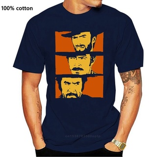 คอลูกเรือพร้อมส่ง เสื้อยืดแขนสั้น ผ้าฝ้าย 100% พิมพ์ลาย Clint Eastwood Good Bad Ugly สไตล์ฮิปฮอป หลากสี แฟชั่นฤดูร้อน สํ