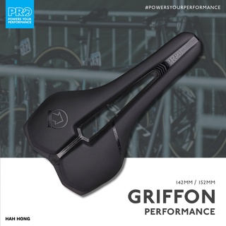 เบาะจักรยาน PRO อานนั่ง GRIFFON PERFORMANCE, สีดำ