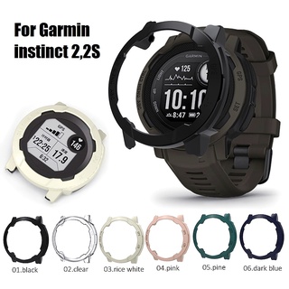 เคส Garmin Instinct 2 / เคส Instinct 2 solar / Instinct 2S Cover PC Hard Edge Frame Garmin Instinct 2 Case Sports Instinct 2S Protector